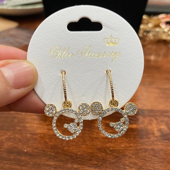 Disney Jewelry - Gold Micky Mouse Earrings